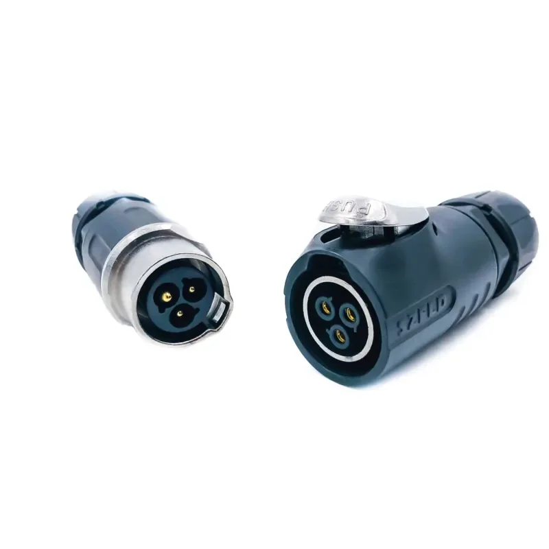 

FCONNR 3 Pin 20A IP65 Waterproof Power Connector UL CE Certified for Industrial Automation