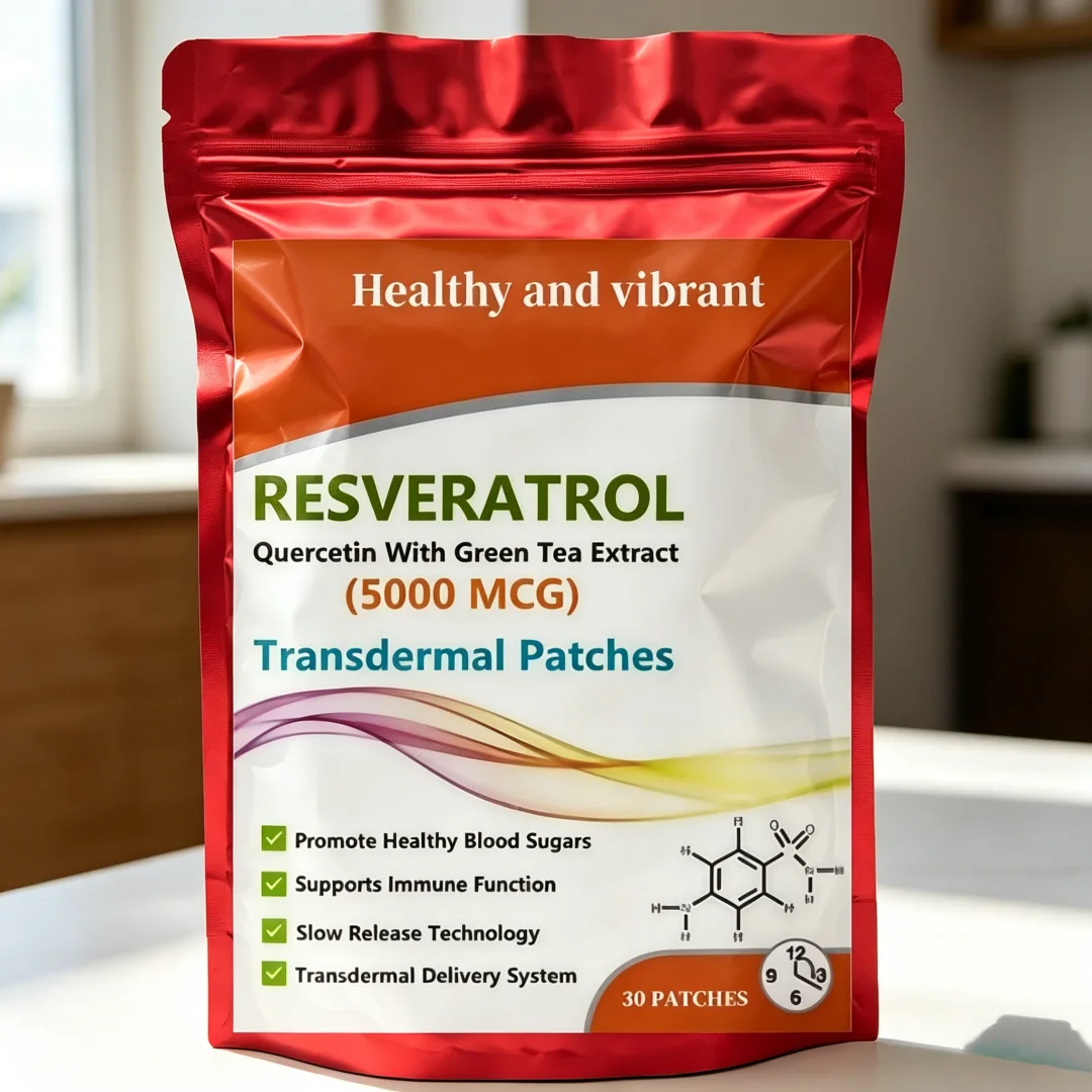 Hot Sale Resveratrol Quercetin Green Tea Extract Patch ( – Premium Anti-aging Antioxidant For Skin Care