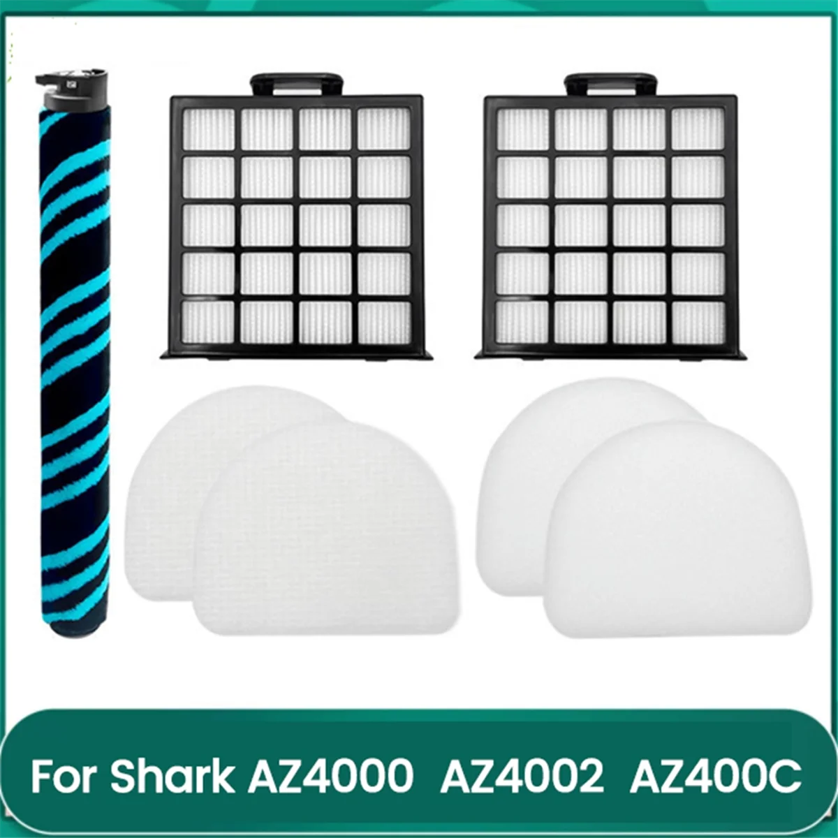 Main Brush HEPA Filter Filter Sponge for Shark Detect Pro Max Upright Vacuum AZ4000 AZ4002 AZ4000C Replacement Parts