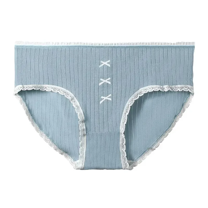5 قطع سراويل داخلية مريحة وقابلة للتنفس للنساء، سراويل صيفية رفيعة متوسطة الخصر، سراويل قصيرة من القطن بالكامل للفتيات الصغيرات