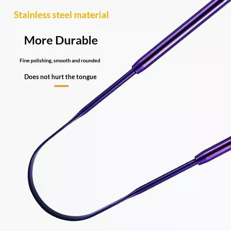 Stainless Steel U-shaped Tongue Scraper Gratte Langue For Oral Hygiene Scraper Cleaning Tools For Cleaning Between Teeth