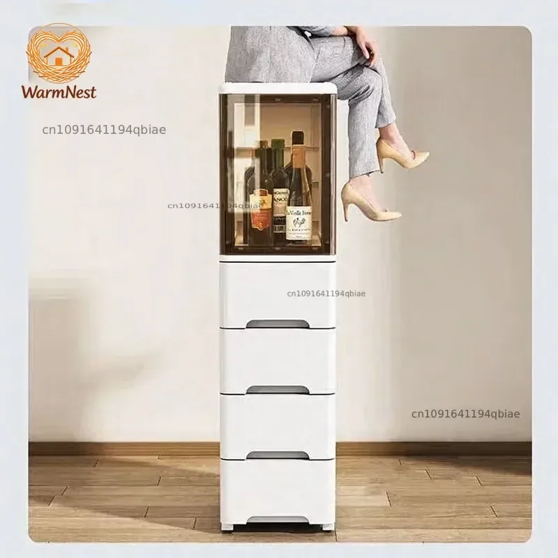Plastic Washbasin Bathroom Cabinet for Powder Room Japanese Multi-layer Sand Cabinets Simple Household Storage for Bedroom