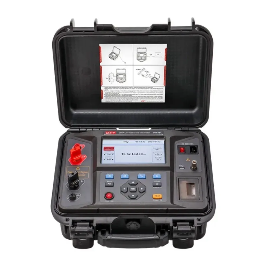 UNI-T UT625A UT625B Digital Micro Ohmmeter 100A 200A Loop Contact Resistance Tester 100% Original Brand New In Stock Instruments