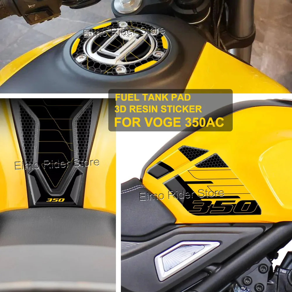 

For Voge Trofeo 350AC 2022 Motorcycle 3D Resin Fuel Tank Pad Sticker Waterproof Scratch-Resistant Protective Stickers Kit