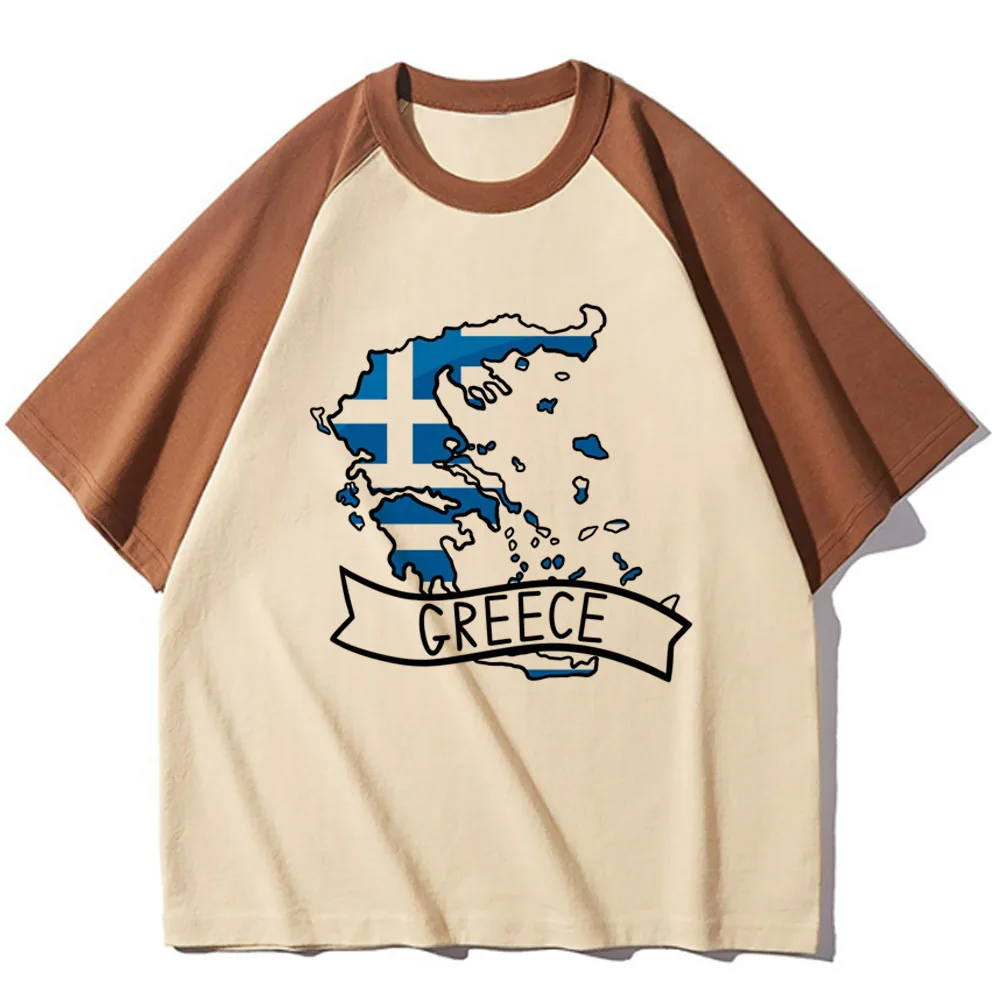 

Футболка Греция, женская дизайнерская футболка с графическим рисунком, женская уличная одежда