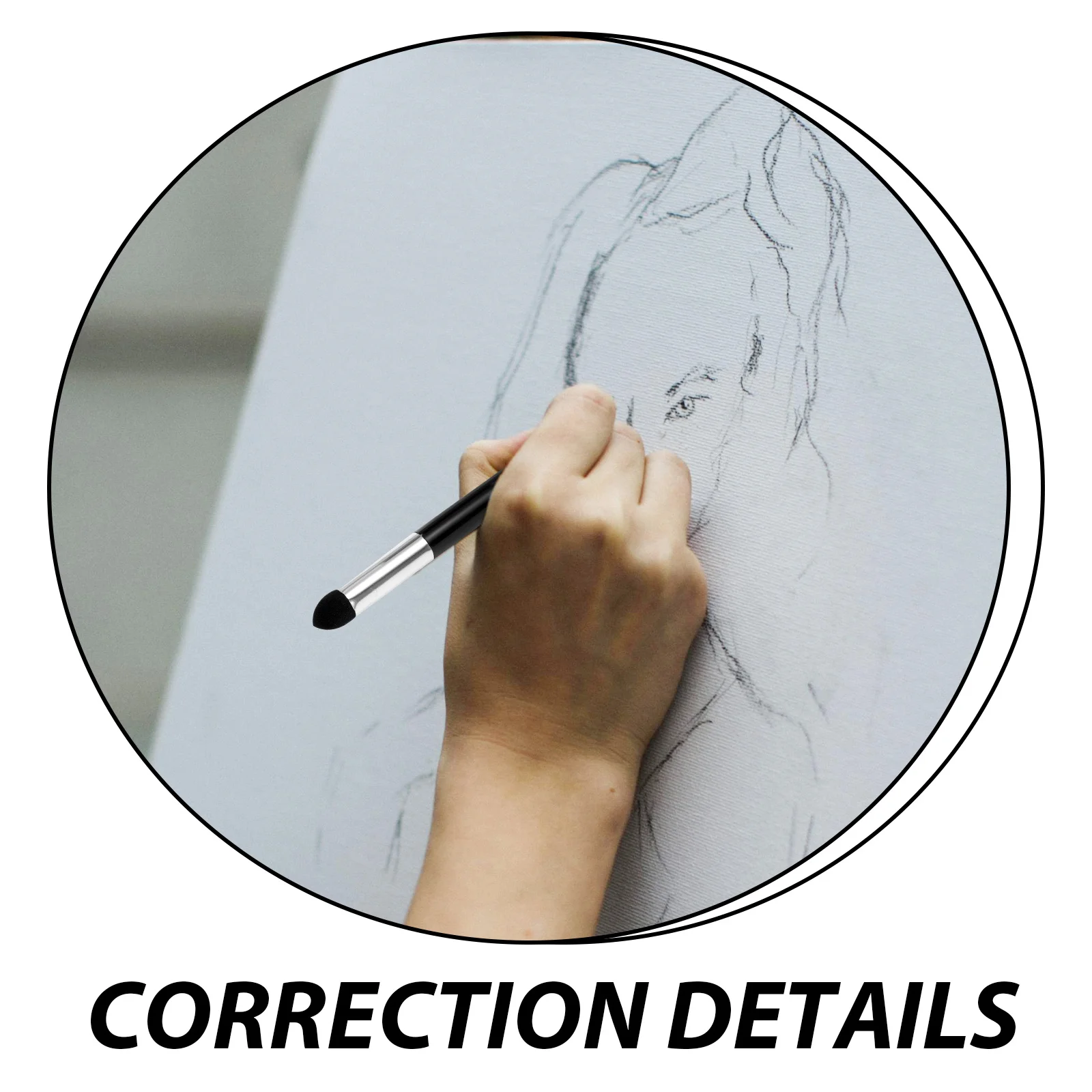 

4Pcs Paper Sketch Blenders Set Double Headed Wiper Drawing Tools for Artists Sketch Drawing Supplies Blending Stump