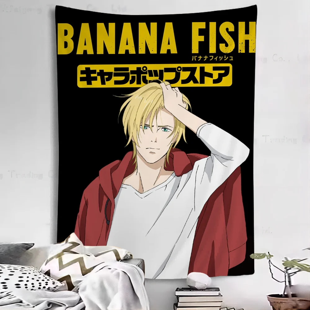 Japan BANANA FISH Anime Printed Large Wall Tapestry Wall Hanging Decoration Household Decor Blanket