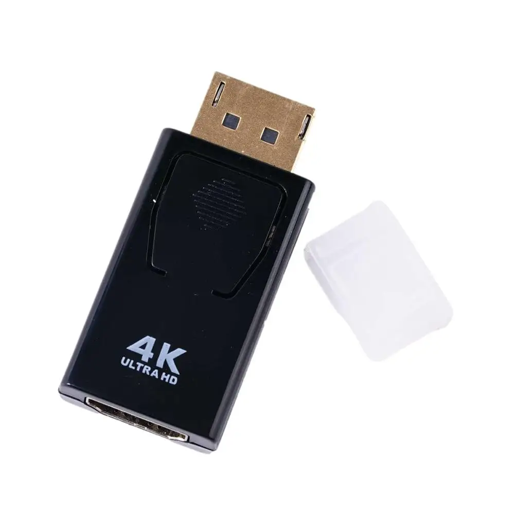 1pc 4k display port zu hdmi-kompatiblen adapter dp männlich zu weiblich tv kabel anpassen video 1080p für pc tv kabel laptop