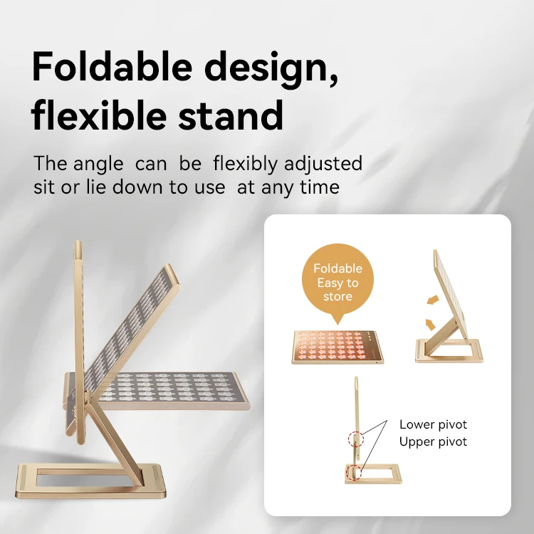 Smart Library Draagbare 42W Grote Energie Collageen Boost Anti Aging Schoonheidsapparaat LED Masker Foton Theray Apparatuur