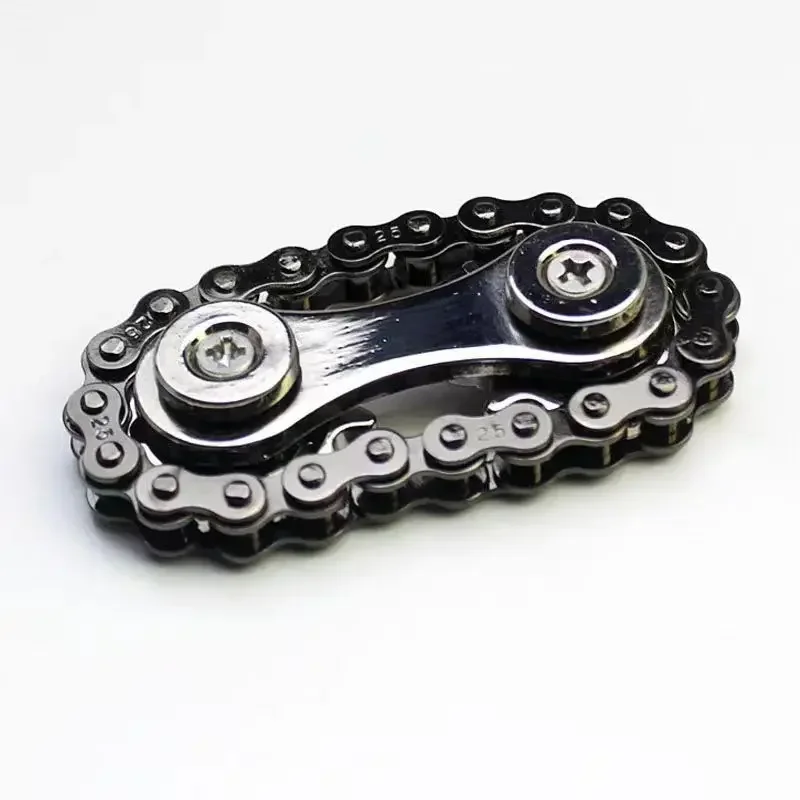 Rodas dentadas volante ponta do dedo giroscópio fidget spinner antiestresse ansiedade metal correntes de bicicleta edc spinner brinquedos para crianças adultas