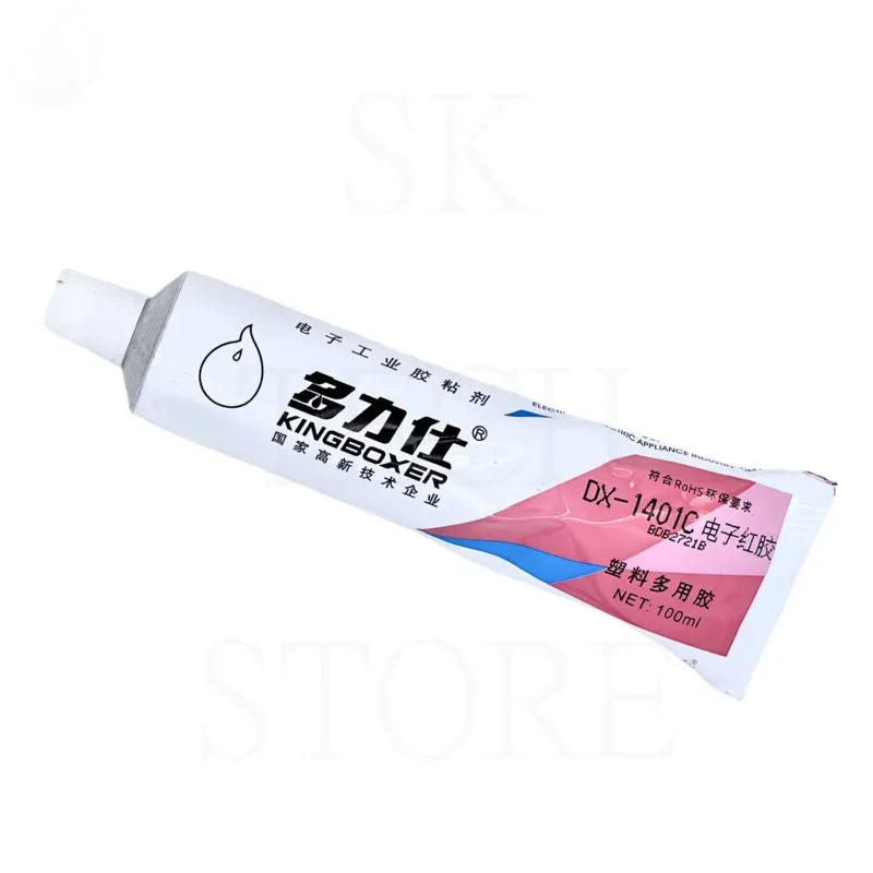 Kingboxer DX-1401C Electronic red glue solvent glue screw fixing glue fastening electronic components fixing glue