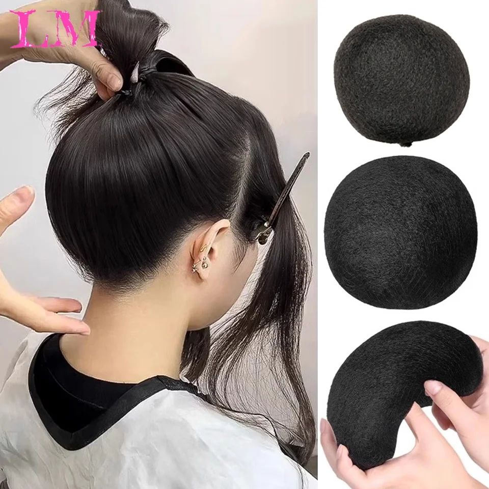 LM Synthetic Wig Hair Pack Studio Bride Shooting Style Pad Back Head Hair Pack Ancient Style Base Soft Bun Female Hair Pack