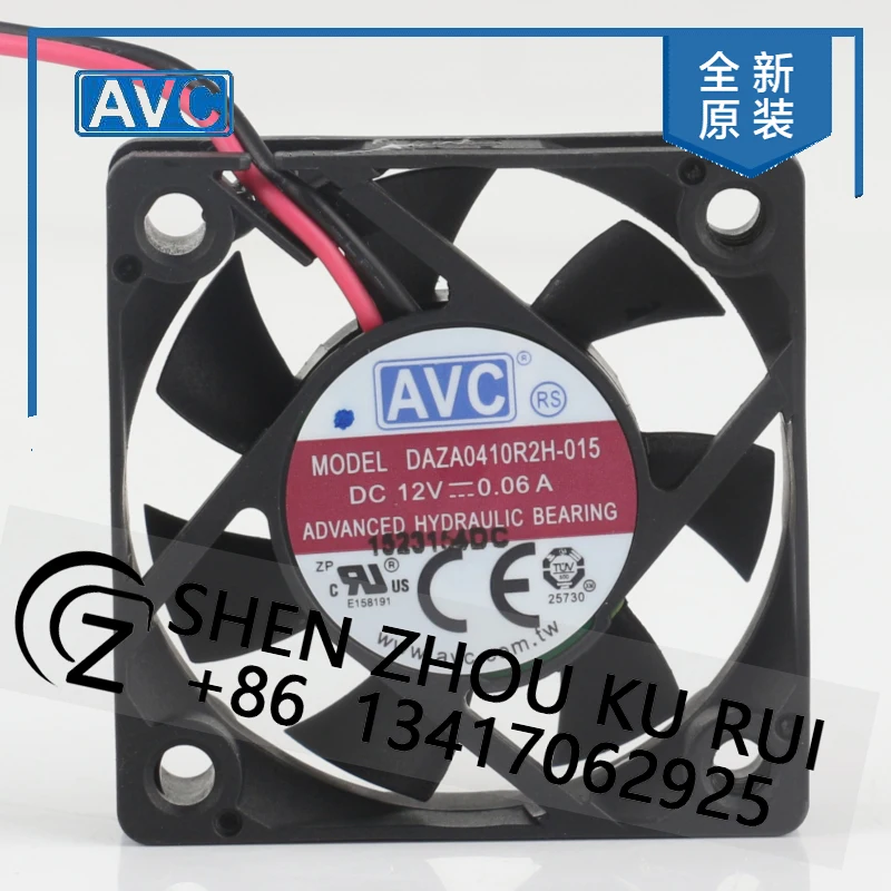 New AVC 12V 0.06A DAZA0410R2H-015 4010 Monitoring video recorder hard disk chassis Cooling fan