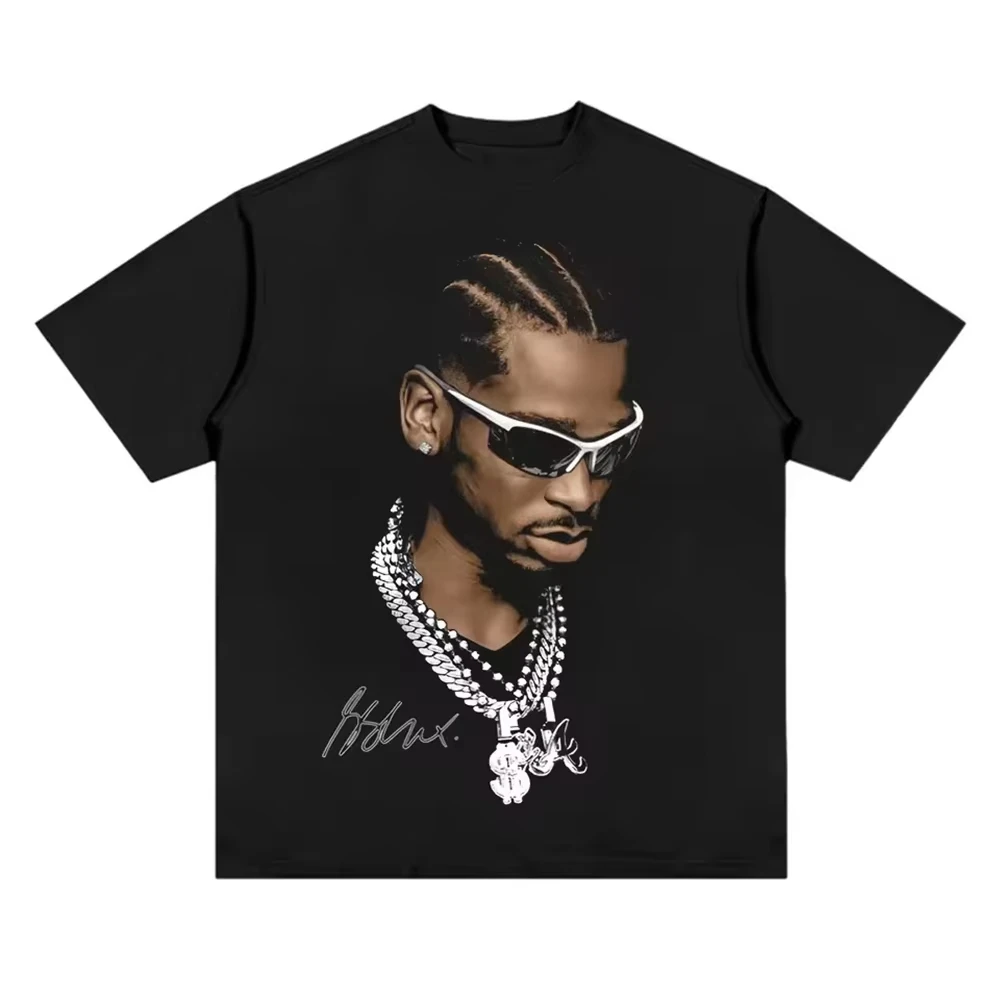 American Professional Basketball Star Sports Tee Shirt Homm Men Clothing Short Sleeve Oversize Printing Pullover T-shirt image 5