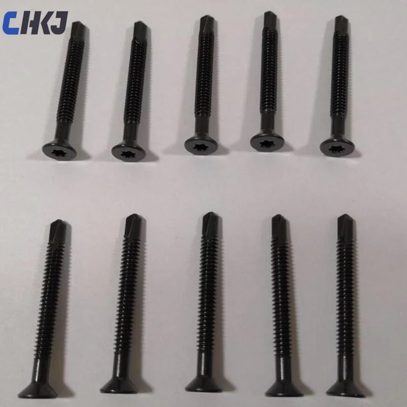 CHKJ 10PCS Lock Cylinder Puller Nail Puller Professional Locksmith Tool Stainless Steel Nail Puller Screws Cylinder Extractor