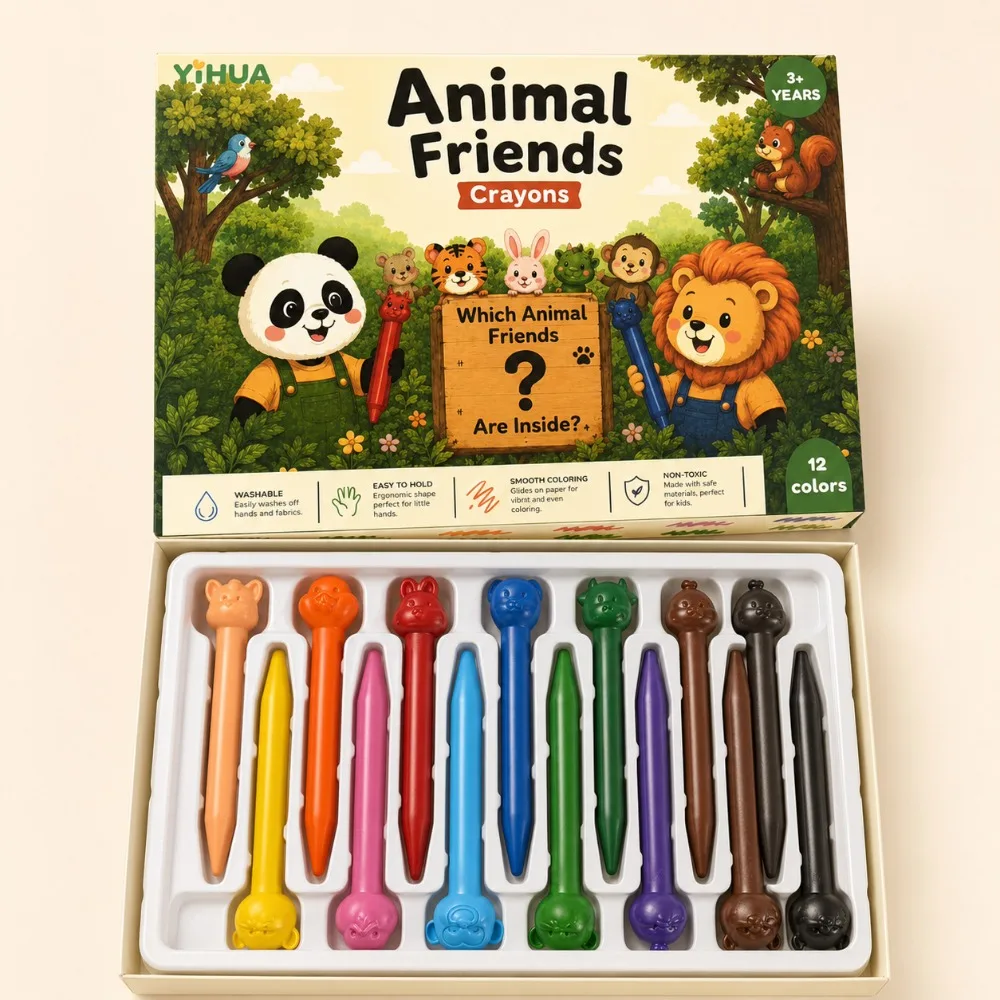 conjunto-de-lapis-de-cor-para-criancas-com-12-cores-em-formato-de-animais-nao-suja-as-maos-nao-toxico