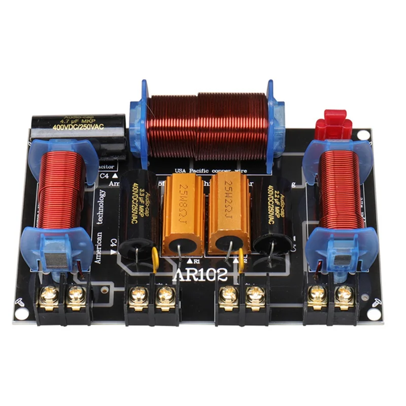 BAAY مكبر صوت احترافي كروس 3 اتجاهات مقسم مكبر صوت 200-500 وات 45 هرتز - 23 كيلو هرتز 3 وحدة صوت للمسرح المنزلي