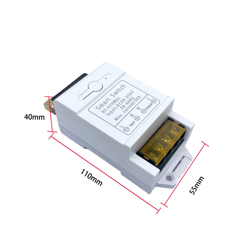 433 MHz draadloze afstandsbediening AC220V 1CH relaisontvanger afstandsbediening universele afstandsbediening voor garagedeur en poortbediening