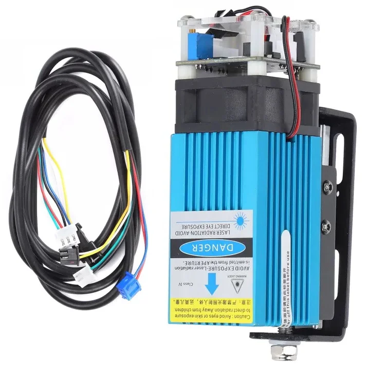 40W Blue Laser Module Head 450nm 5500mw For CNC 3018 1610 3020 Engraving Machine Metal Wood PVC Leather Cutting