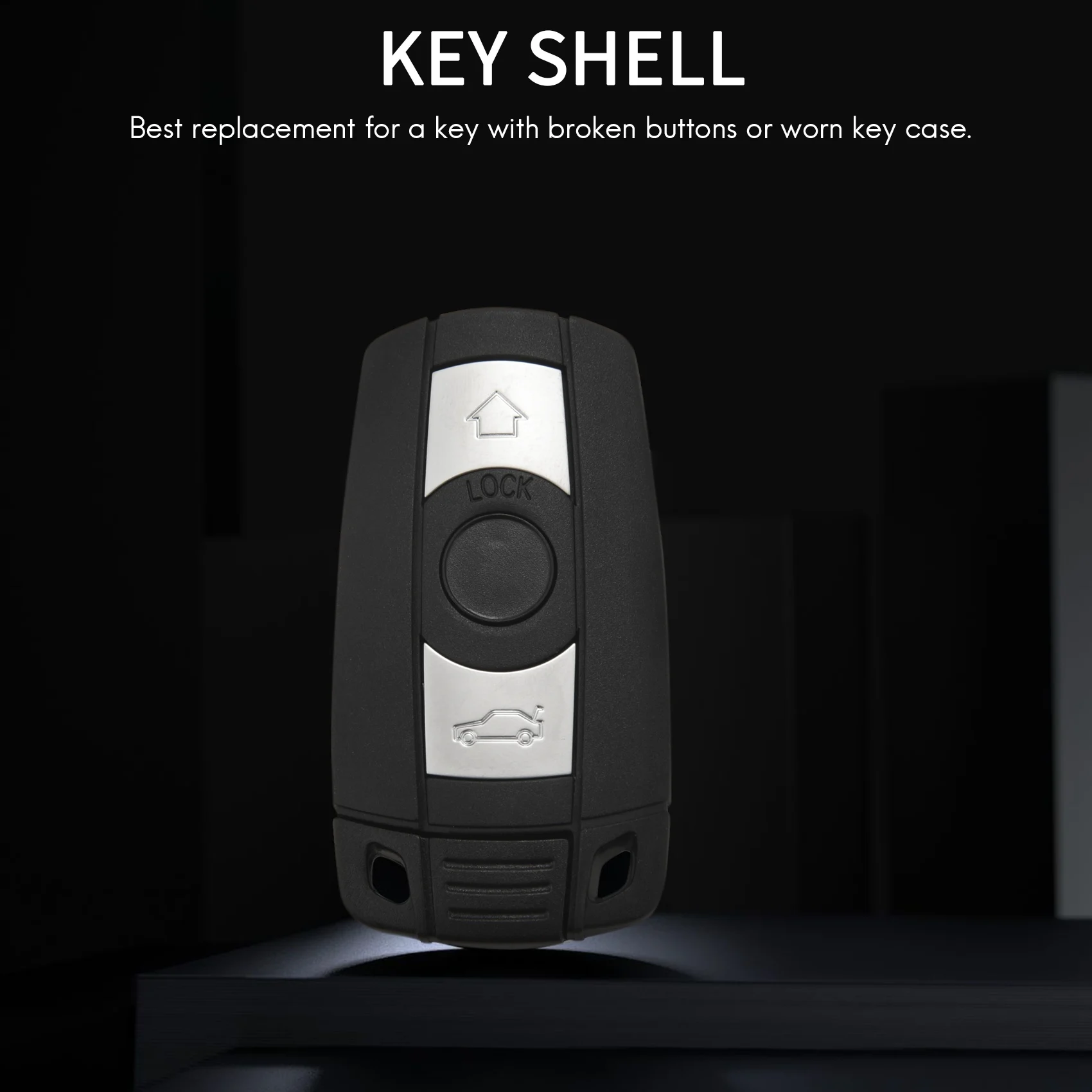 Replacement 3 Button Smart Remote Keyless Key Shell Fob Case for 1 3 5 6 7 E90 E93 E92 M3 X3