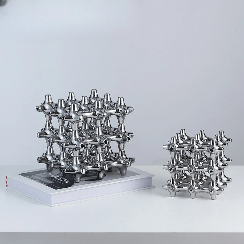 Ceramic Rubik's Cube ornaments, light luxury high-end TV cabinet decorations