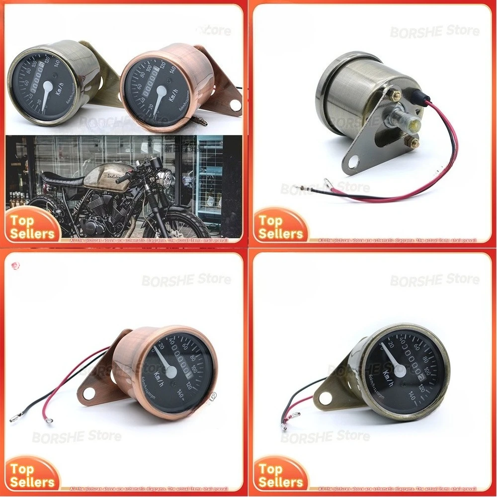 

2026 Motorcycle Speedometer Odometer Gauge Instrument Suitable for Harley Baboon CG125 Chopper Custom Retro 140 KM Mileage