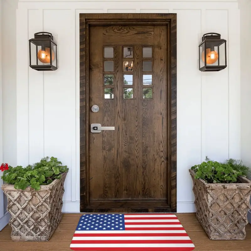 USA American Flag Doormat Mat Anti-Slip United States US Stars Bathroom Kitchen Balcony Living Room Entrance Rug Carpet 40*60cm