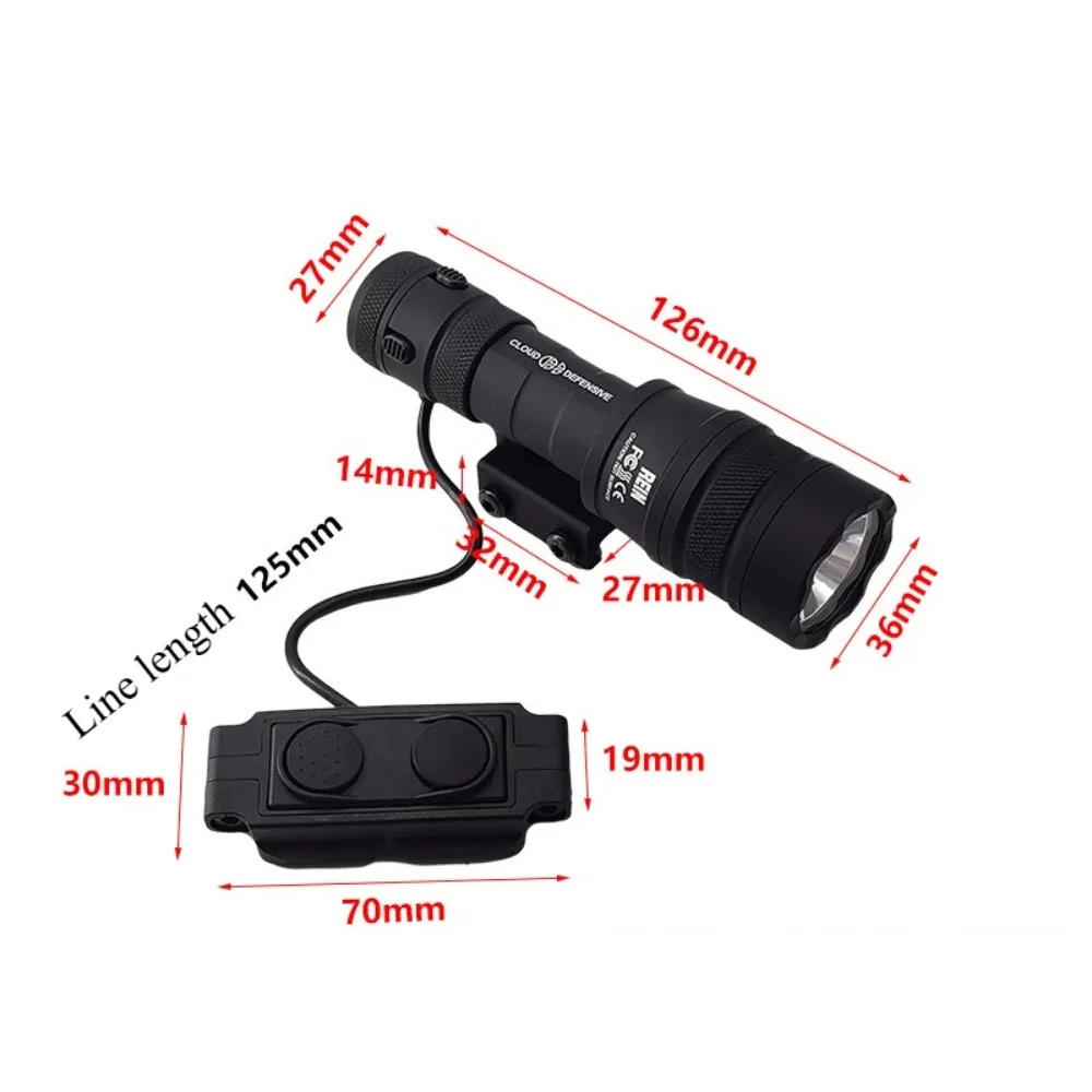 Sotac nuvem defesa Rein1.0 lanterna curta de metal com luz forte, alto brilho e alto lúmen, acessórios para armas de mudança