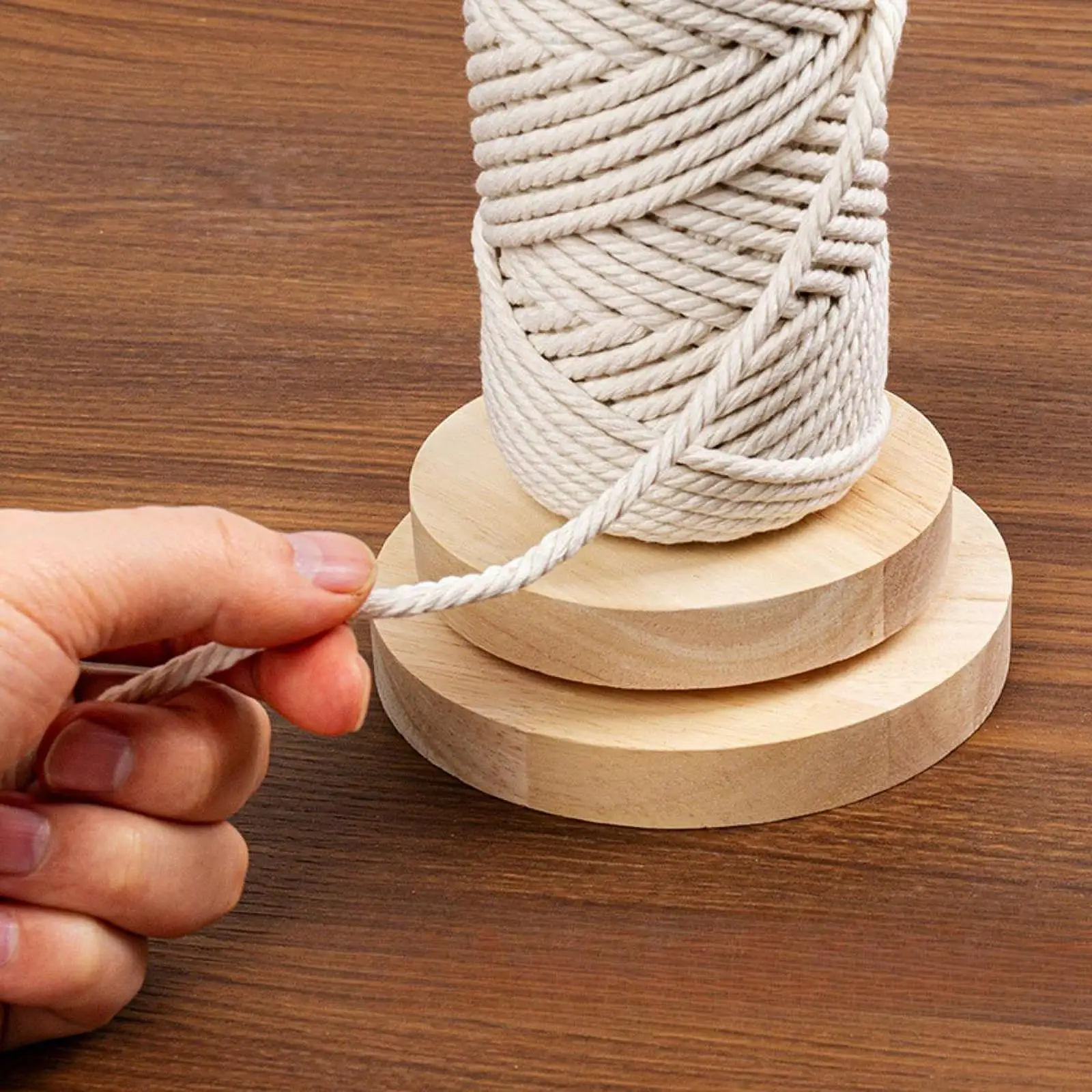 

Деревянный органайзер для пряжи и ниток, держатель для вязания, аксессуары для хранения и намотки ниток для рукоделия