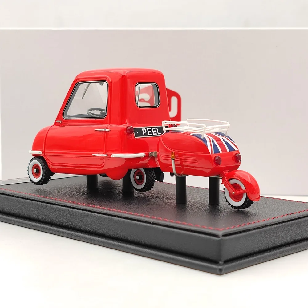 Super Unit Model 1/18 For PEEL P50 w/Pav Trailer 1964 Resin Car Limited Edition Collection Red