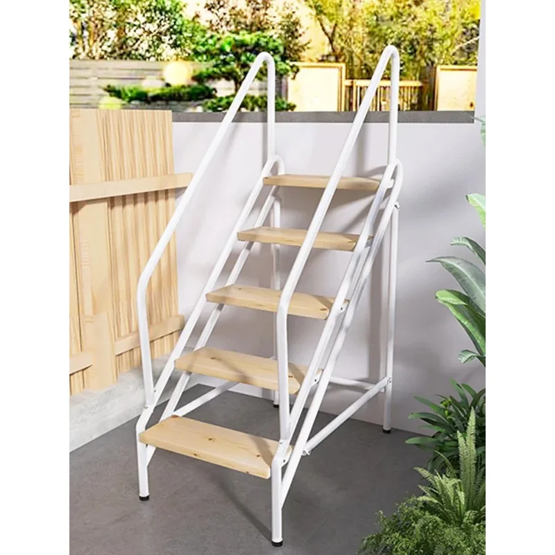 

Solid wood household indoor and outdoor thickened swimming pool ladder stool