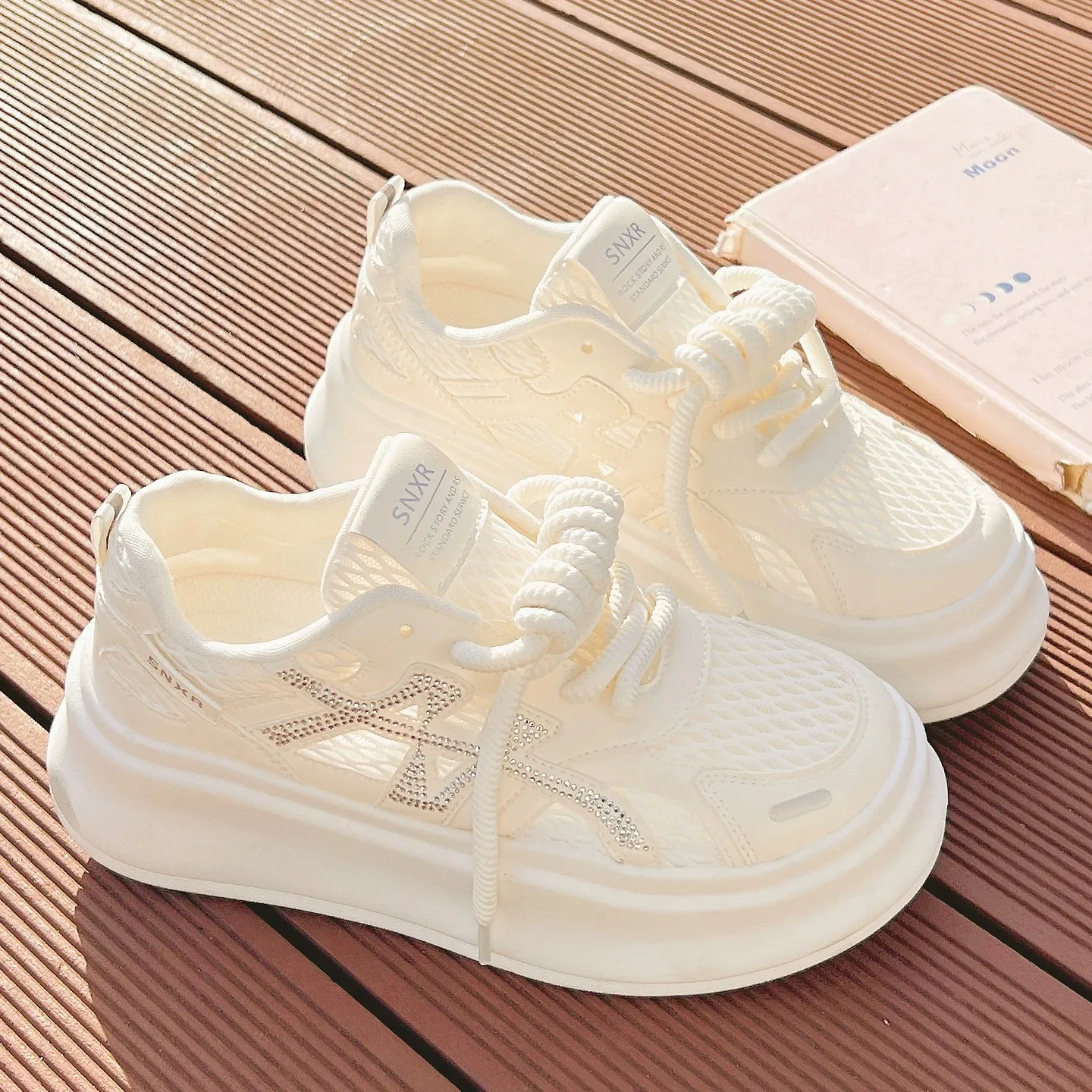 

Kids'Casual Shoes Mesh Sport Fashion Spring Flat Bottom Running Shoes For Children Anti-slip Breathable White Shoes Size 30-37