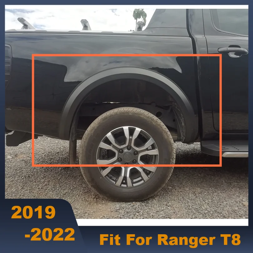 Good Quality ABS Car Wheel Eyebrow Arc Ring Fender Wheel Arch Fit For Ford Ranger T8 2019 2020 2021 2022