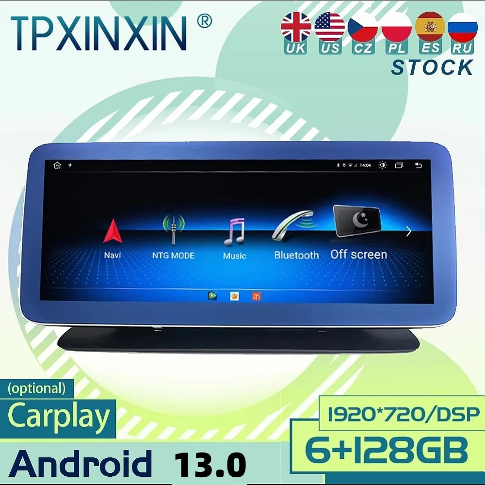 

For Mercedes-Benz CLS260 CLS320 CLS400 2013-2015 Android 13 Carplay Radio Player Car GPS Navigation Multimedia Head Unit Stereo