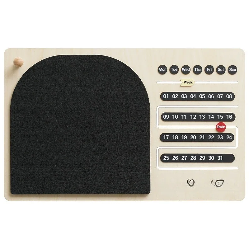 

Felt board photo wall learning wall perpetual calendar photo message board