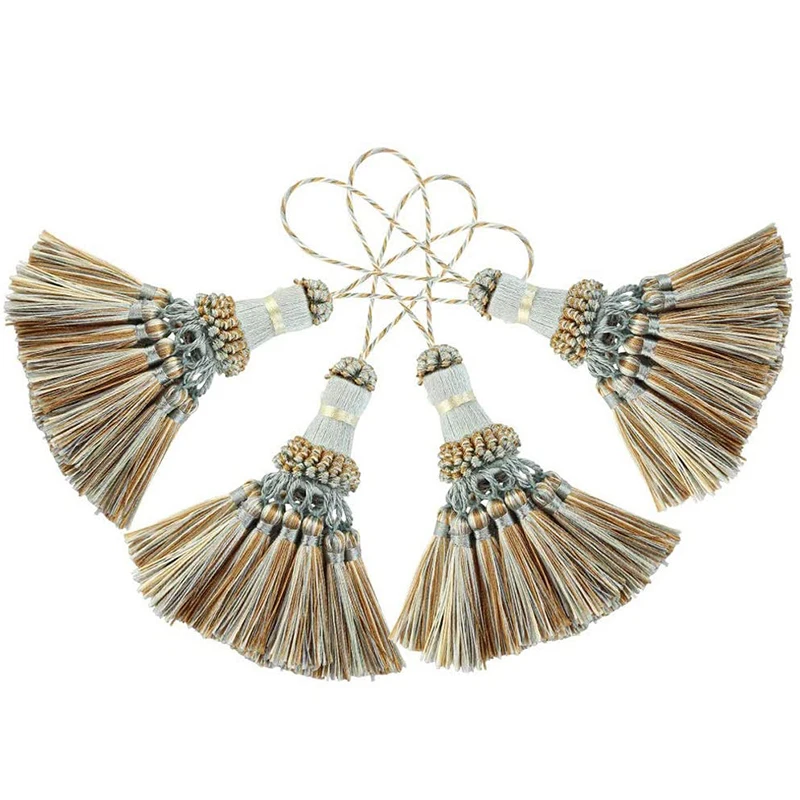 

2Pcs Tassels For Keychains Small Tassel Fringe Trim Decoration Hanging Pendant DIY Room Accessories Jewelry Accessories