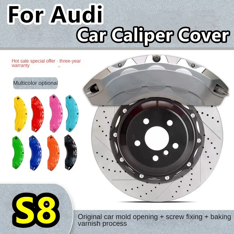 Car Brake Caliper Cover Aluminum For Audi S8 S8L 4.0TFSI quattro 2013 2014 2016 2021 2022 2023 2024 5.2 FSI quattro