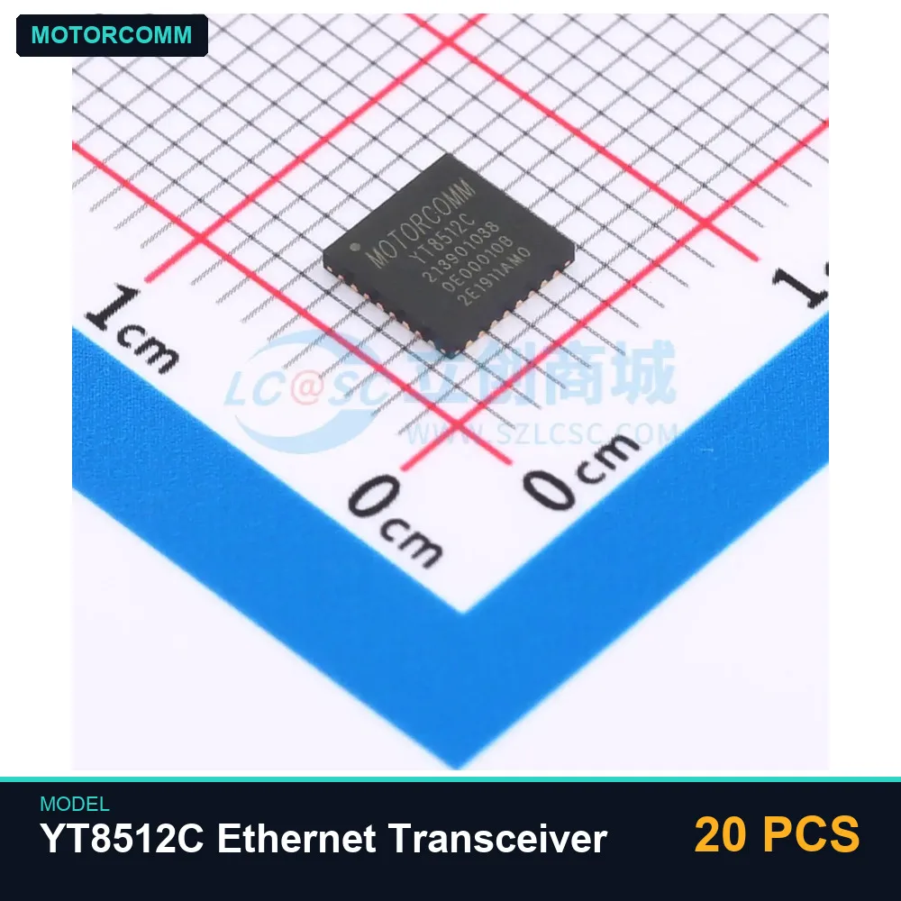 20 PCS Motorcomm YT8512C Ethernet Transceiver