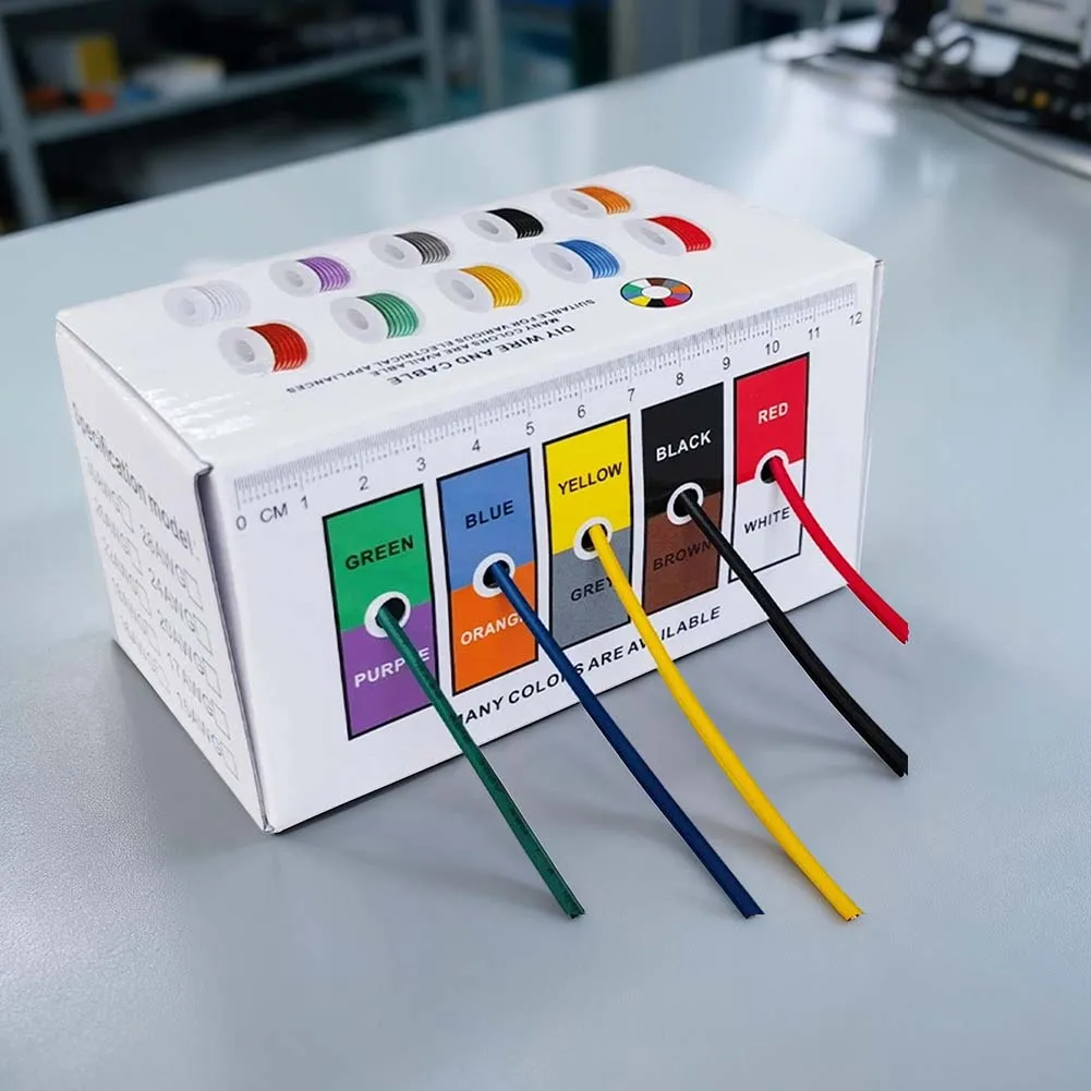 Internal Connections Stranded Wire Tinned Copper Wire Vibrant Color Stranded Wire Options Electrical Wire Vibrant Color Options