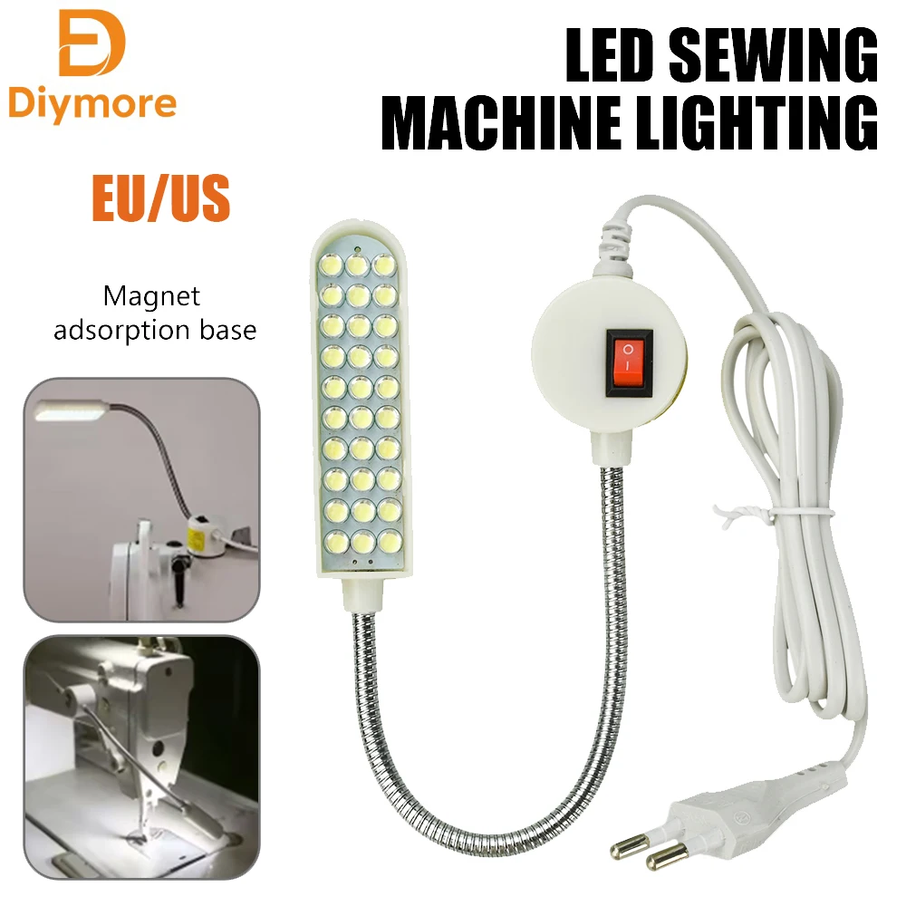 LED Sewing Machine Lighting Fixture Ceiling Light 30 Light Beads Multifunctional Work Lamp for Lathes Drill Presses Workbenches
