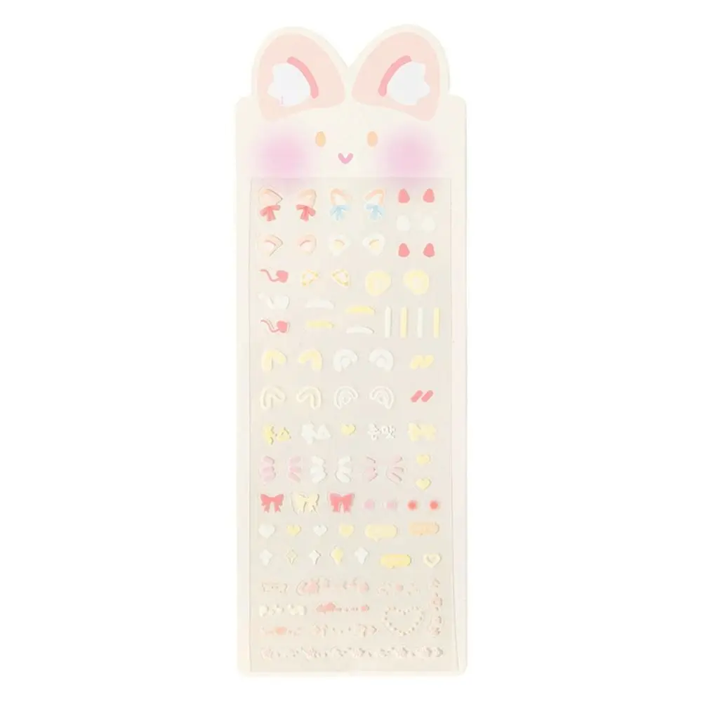 

Korean Cute Rabbit Ear Blusher Sticker PET Kawaii DIY Decor Stickers Album Photo Card Kids Toy Sticker Gift