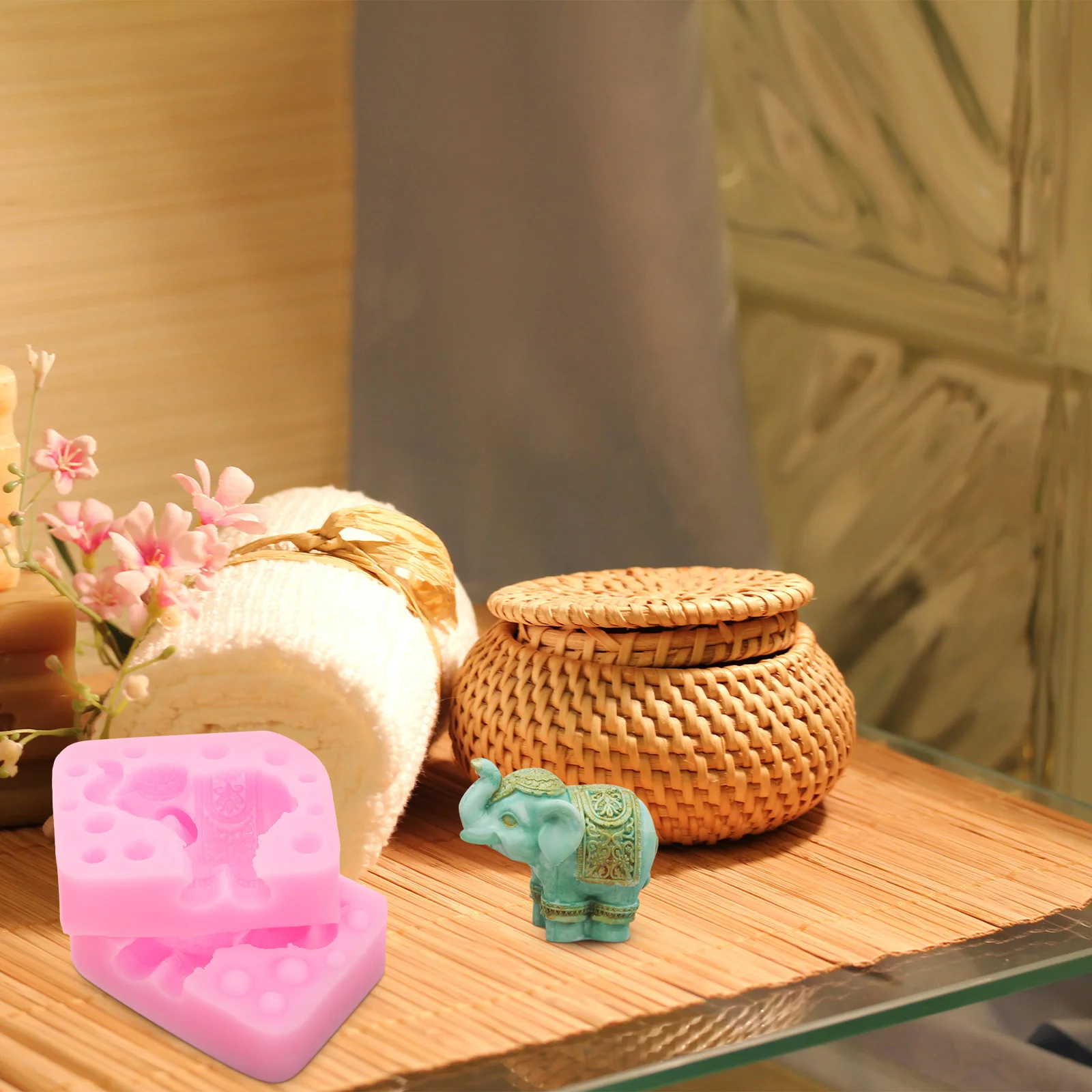 

1Set Elephant Mold Silicone Epoxy Mold for Soap Chocolate Cake Making DIY Candy Chocolate Tools Soap Molds Silicone Molds