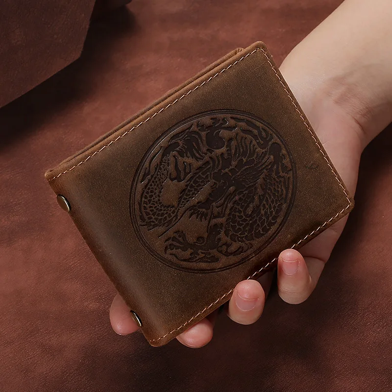

Genuine Leather Credit Id Card Holder Vintage Card Wallet Slim Multi-card Slots Mens Wallet Card Holder Minimalist Wallets