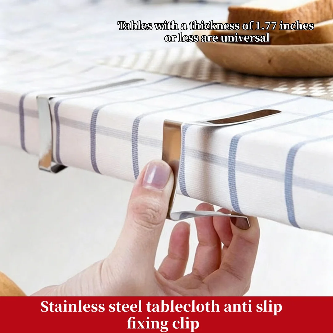 Heavy Duty Picnic Table Clip, Stainless Steel Tablecloth Clip, Used for Families, Gatherings, Outdoor Camping, and Picnics