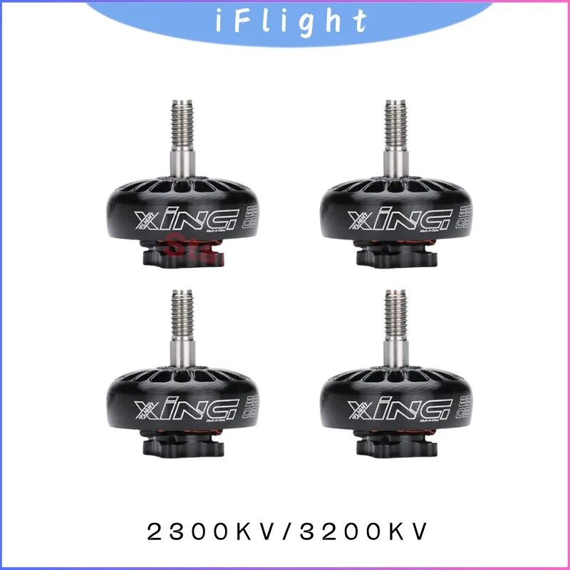 

iFlight XING 2205 2300KV 3200KV 4-6S бесщеточный двигатель, крепление 12x12 мм/M2 для FPV дрона, детали для фристайла