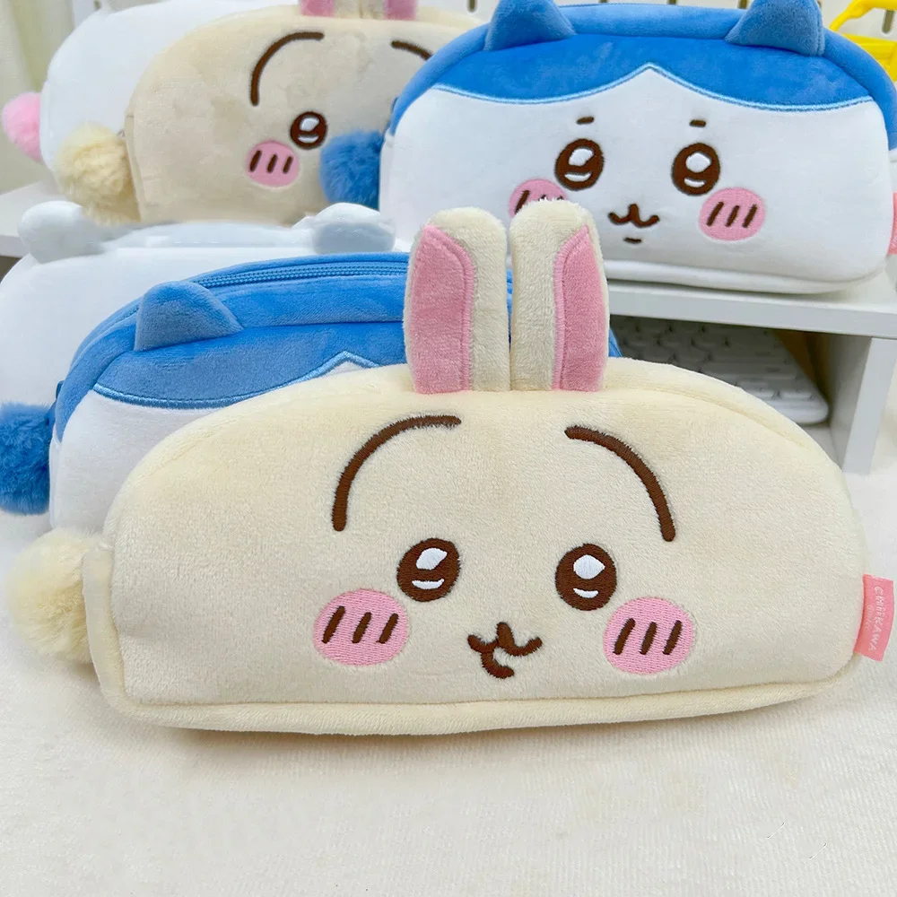 cute Chiikawa pencil case Stationery Box Anime Kawaii Miniso Usagi Hachiware Student Large Capacity Cosmetic bag festival Gifts