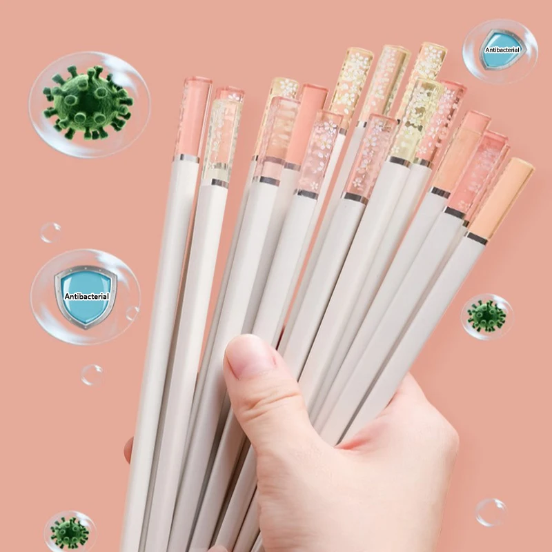 High Temperature Chopsticks Household Chopsticks Amber Easy To Clean Household Products Anti-mildew Chopsticks Food Chopsticks