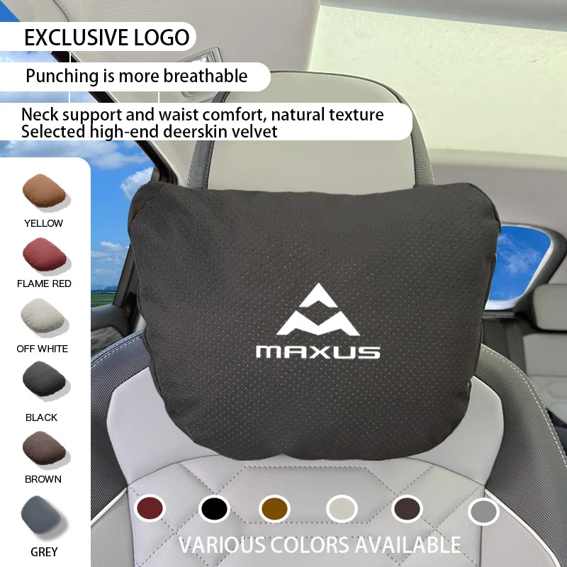 

For Maxus T60 G10 T90 V80 D60 D90 T70 V90 G50 Plus Mifa 7 deliver 9 Accessories Headrest Pillow Car Neck Pillow Waist Pillow