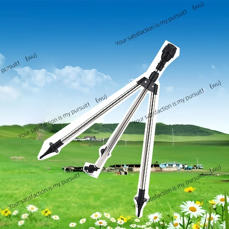 Tripod Irrigation Sprinkler, Automatic Rotating Sprinkler with Tripod 360-Degree Watering Nozzle for Garden Agricultural Irrigat