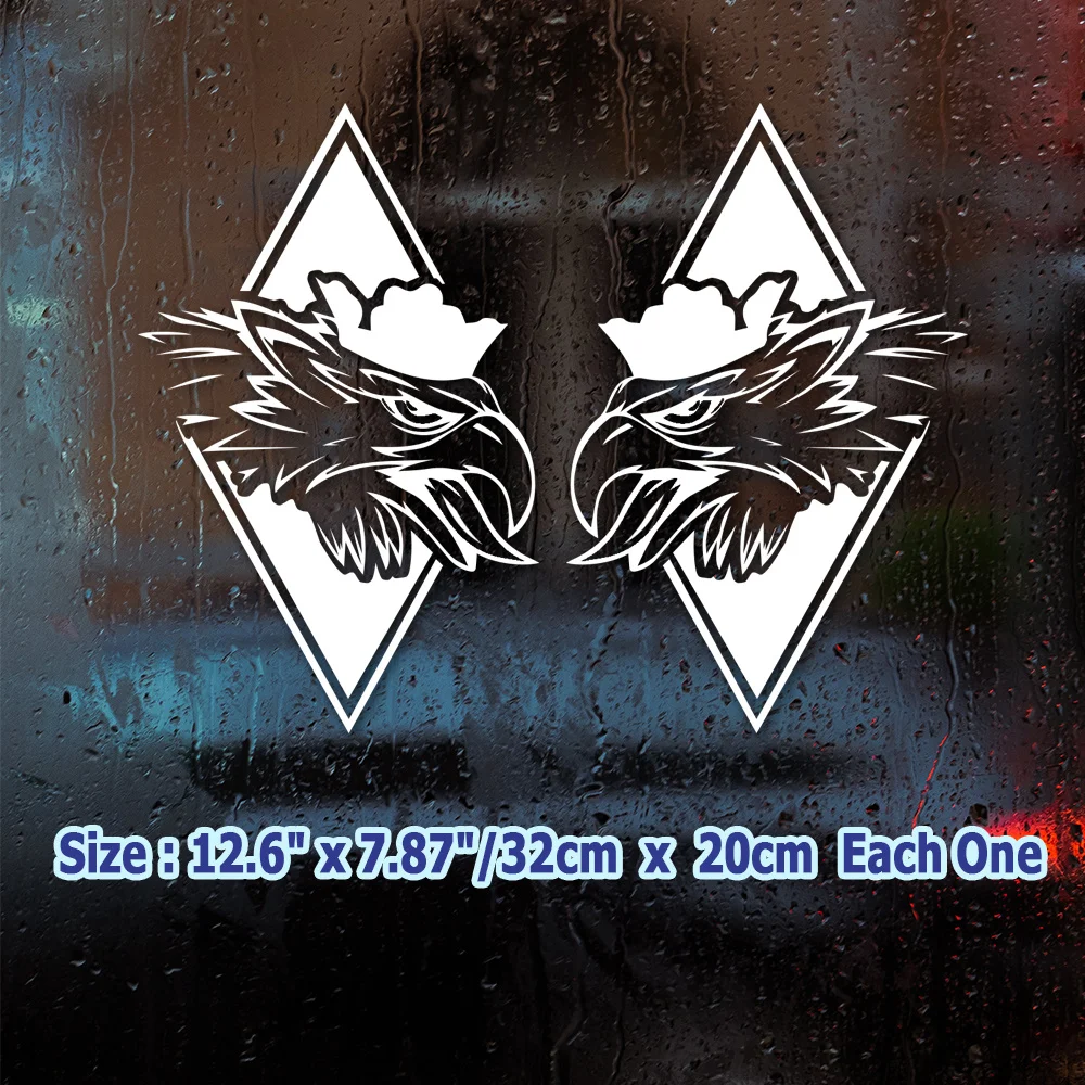 Eagle Head and Griffin Stickers Car Decor Vinyl Car Styling Decal Sticker Art Design Pattern Car Accessories For Windshield view 3